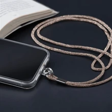 Cell Phone Chain - Elegance And Security - Dark Grey - View 1