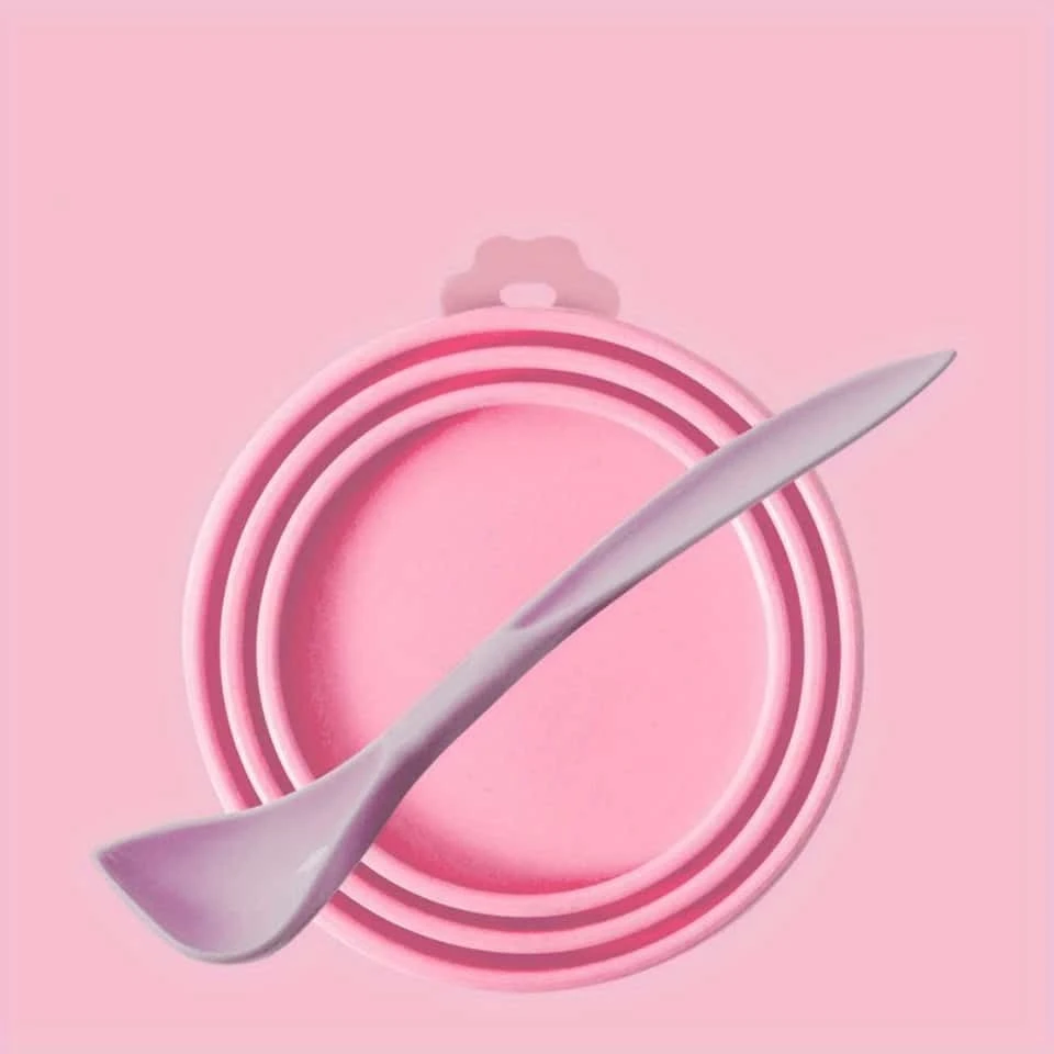 1set Pet Cat & Small Dog Can Lid Silicone Sealed Can Lid Cover