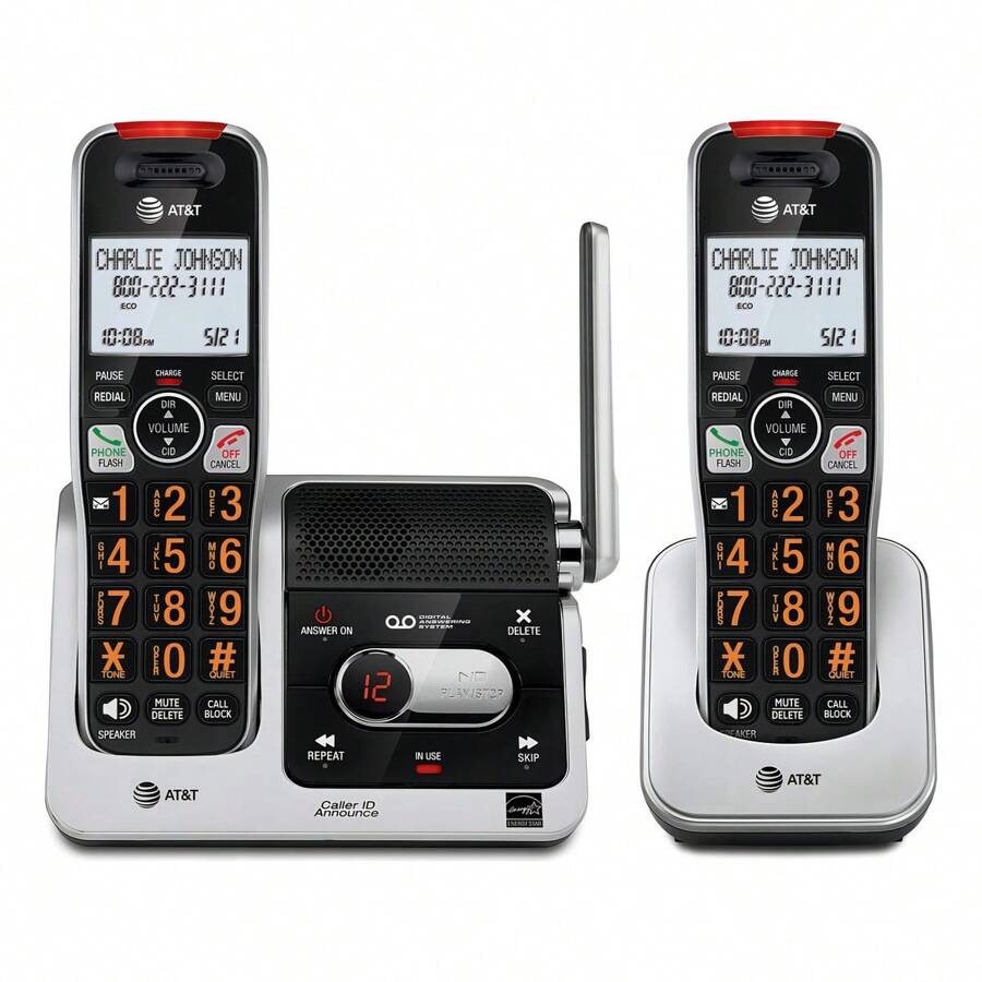 Cordless Phones With Answering Machine And Blocker 2 Units - Multicolor - View 1