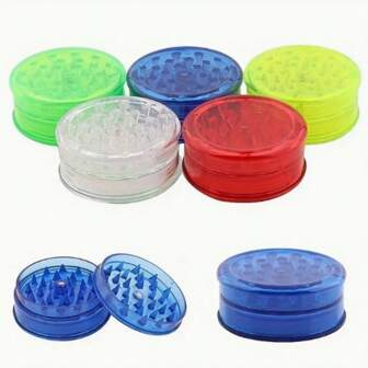 Plastic Spice Grinder 3-Layer Manual Grinder, Multi-Function Herb Tobacco Crusher, Portable Kitchen Tool, Ideal For Christmas, Halloween, Easter, Thanksgiving - No Electricity Required