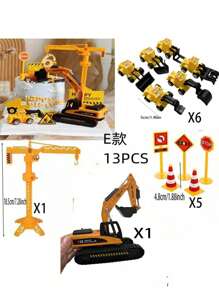 11PCS Mini Construction Vehicle Cake Decoration Set Truck Cake Decoration Construction Birthday Party Supplies 6 Construction Truck Toys 5 Road Sign Decorations,Christmas