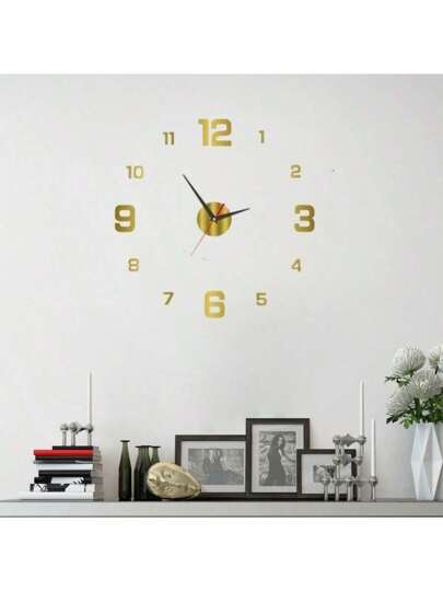 Moderne 16 Inch DIY Acrylic Wand Klok Large Silent Non Ticking Living Room, Bedroom, Kitchen Customizable Zwart Numeral ative Minimalist Easy Installation, Perfect Home Office ,Home ,Room Birthday Graduation Bedroom Dormitory Back To School view 8