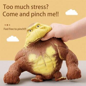 1pc Gorilla Anti-Stress Squeeze Toy: Ideal Choice For Adults Seeking Humor And Restoration To Relieve Stress And Have Fun (Random Packaging)