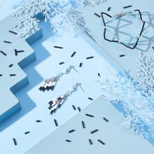 1980 hạt thủy tinh Bugle 4 kích cỡ, hạt thủ công nhỏ, hạt có lỗ, hạt dạng ống dài, hạt dùng làm vòng tay, vòng cổ, đồ trang sức thủ công - màu đen - Xem 3