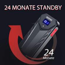 AWANFI Avviatore di emergenza 3000A, Avviatore di emergenza a batteria Batteria di avviamento portatile Scatola di avviamento di emergenza da 12 V per motori a gas fino a 10,0 litri o motori da 8,0 litri con ricarica rapida USB, torcia a LED