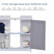 Bathroom Storage Cabinet - Grey - View 3