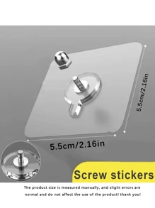 Modern Wall Mounted Practical Hook - Easy To Install, Strong Adhesive, No Drilling Required, Waterproof Plastic Hook, Suitable For Pictures, Photo Frames, Posters, Clocks In Kitchens And Bathrooms - No Nail Sticker - View 3