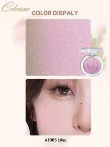 COLORROSE Gradient Blush, Flash Glow Cheeks Powder Blush, Highly Pigmented, Blendable,Bright Shimmer Face Blush, Light, Smooth, Highlighter And Eyeshadow All In One, Facial Beauty Cosmetic Makeup - 1065 Lilac - View 4