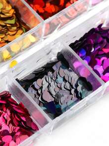 12 Lưới hồng hình trái tim nghệ thuật làm móng kim sa kích thước hỗn hợp đầy màu sắc hình trái tim nghệ thuật móng tay ba chiều thiết kế ngày lễ tình nhân dễ thương sáng bóng trang trí nghệ thuật móng tay tự làm vật dụng cho tiệm làm móng - Nhiều màu - Xem 7