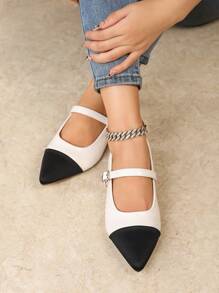 Women's Flat Casual Slip-On Patchwork Loafers, Retro Style Daily Wear Shoes - Multicolor - View 2