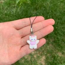 1 móc khóa điện thoại di động hình động vật hoạt hình dễ thương, móc khóa sáng tạo cá nhân hóa, mặt dây chuyền ba lô, phụ kiện cho cặp đôi và bạn thân, quà tặng sinh nhật nhỏ - Nhiều màu - Xem 5