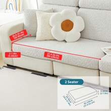 1 st Stretch Jacquard Sofahoes, Machinewasbaar, Anti-Kattenkrab, Meubelbeschermer Sofahoes, Moderne 3/4 Sofa + Chaise Lounge Kussenset Voor Slaapkamer, Kantoor, Woonkamer