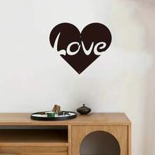 1 Đồ trang trí tường bằng kim loại hình trái tim, thích hợp cho nhiều dịp như trường mẫu giáo, phòng ngủ, không gian dành cho cặp đôi, v.v. - màu đen - Xem 7