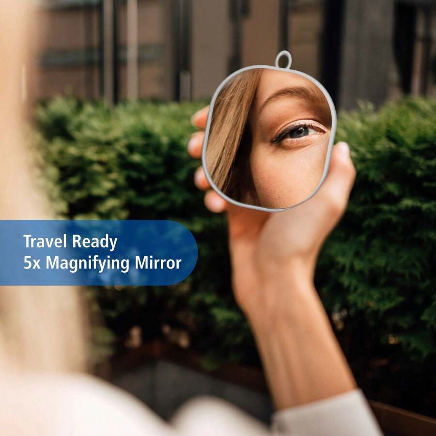 Mainstays Mirrors LED Makeup Mirror, Rechargeable Vanity Mirror With