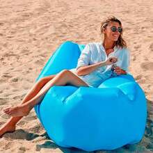 VG Plus Vg+ Inflatable Air Bag Sofa Puff For Camping - Baby Blue - View 2