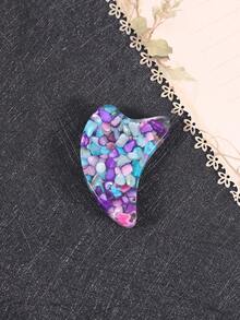 1 Giá đỡ sách hình sừng trong suốt, chứa các dấu trang thiết kế cá nhân bằng đá nhỏ nhiều màu sắc, dễ mang theo, đồ dùng hỗ trợ đọc sách tại nhà, trường học hoặc thư viện, quà tặng nhỏ cho bạn bè - Nhiều màu - Xem 6