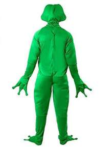 1pc Adult Frog Prince Costume, Novelty Jumpsuit For Carnival Party Role Play Performance - Green - View 3