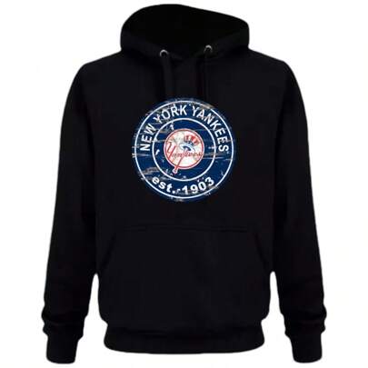 HOODIE sudadera yankees serie trens mundial ny PELOT CENTRO NEGRO