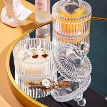 玻璃圆顶罐，糖果罐，化妆品收纳罐，水晶装饰罐