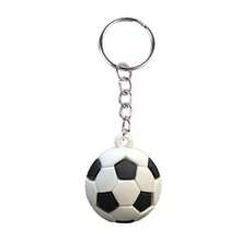 4 móc khóa PVC thể thao/thường ngày và móc khóa ô tô, túi xách/phụ kiện ô tô - Nhiều màu - Xem 4