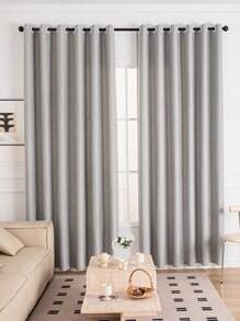 1 buc. Perdele opace cu ochiuri retro franceză, cu aspect simplu de in, pentru sufragerie sau dormitor