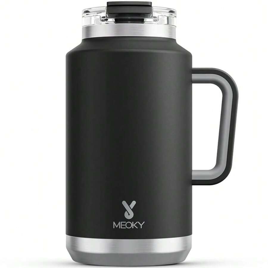 Meoky 50oz Tumbler Soft Handle Insulated Cup Multicolor Stainless Steel