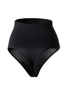 1pc Women High Waisted Shapewear Thong Panties, Activewear Body Shaper Slimming Briefs, Sexy Lifting Waist Shorts Gym Accessories Belly Slimming Girdles, Lumbar Girdles Belly Slimming Corset