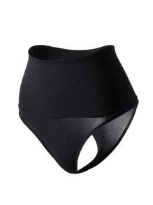 1pc Women High Waisted Shapewear Thong Panties, Activewear Body Shaper Slimming Briefs, Sexy Lifting Waist Shorts Gym Accessories Belly Slimming Girdles, Lumbar Girdles Belly Slimming Corset