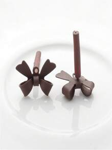 10pcs/set Bow DIY Earrings Accessory - Gold - View 23