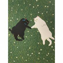 1 tấm áp phích động vật mèo mèo ngộ nghĩnh truyện tranh hiện đại trang trí nhà cửa đáng yêu phòng khách thẩm mỹ tranh vải không có khung - Nhiều màu - Xem 25