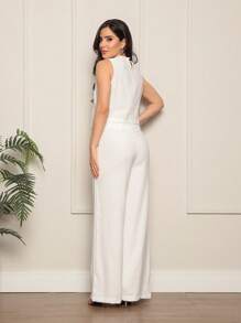 Women's Vest Set - 白色 - 查看 2