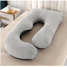 Pregnant Woman Pillow, Full-Body Pregnant Woman Pillow With Removable Pillowcase, Support Back, Legs, Abdomen, Buttocks, 57-Inch Pregnant Woman Pillow, Essential For Pregnancy, Adult Body Pillow,Valentines Decorationsmother Day Gift