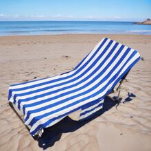 HiTurbo 1pc Portable Beach Chair Cover, Lightweight And Quick Drying Pool Chair Cover For Sunbathing, Garden, Beach And Hotel - Comfortable And Lightweight, Not Easy To Slip Off Summer Travel, Vacation Holiday Beach Essentials