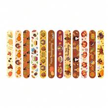 12/24 chiếc Vòng tay hình lá phong bí ngô gà tây mừng lễ Tạ ơn, đồ trang trí tiệc ngày lễ & quà tặng nhỏ - Nhiều màu - Xem 5