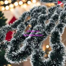 10 Meter Kit Of Luxury Thick Christmas Feather Snowy Christmas Garland - 綠色 - 查看 4