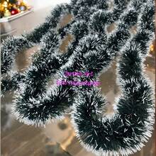 10 Meter Kit Of Luxury Thick Christmas Feather Snowy Christmas Garland - 綠色 - 查看 3