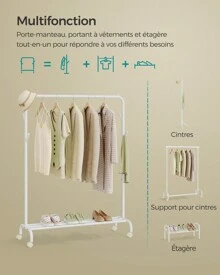 SONGMICS Coat Rack - 白色 - 查看 2