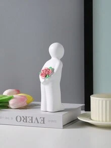 1 bức tượng nhỏ bằng nhựa trang trí, dùng để trang trí nhà cửa, phòng khách, phòng ngủ, phòng học, đám cưới, tiệc tùng, các ngày lễ như ngày lễ tình nhân, giáng sinh, ngày của mẹ, lễ tạ ơn - Một món quà tuyệt vời cho ngày lễ tình nhân - Nhiều màu - Xem 8
