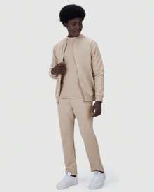 Men's Jacket Made Of Flannel Sweatshirt Fabric - MALWEE - Màu be - Xem 3