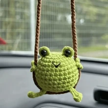 onEternal Handmade Crochet Decorative Ornament, Hanging Accessory For Car Interior, Decor, Gift