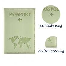 [Personalizado] Funda para pasaporte de PU ultradelgada en color macarrón personalizada, accesorios de viaje, portapassaporte, portadocumentos, tarjetero, portacredenciales, artículos de viaje personalizados unisex