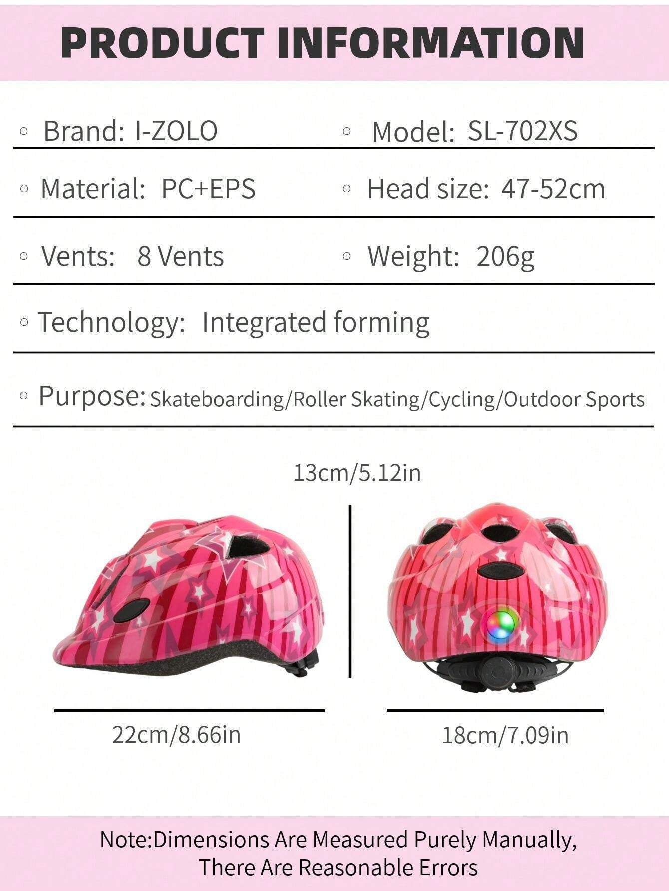 7pcs Kids Protective Gear Set (Helmet + Pads) For Skateboard, Scooter