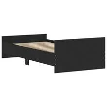 VidaXL Bed Frame Black 90x190 Cm Wood Material