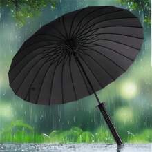 Large Samurai Style Automatic Umbrella - Durable Steel Frame, UV Protection, Fashionable Retro Design For Men, Personalized And Practicality, Become A Street Knight In The Rain (Due To Different Batches, The Fabric Cover, Rib Color, English Letter Pattern Design, Button Shape And Rib Color Are Randomly Matched, We Apologize For Any Inconvenience Caused.), Spring Summer Picks, Brides Maid Gifts, Room, Bedroom Decor, Bedroom Decor, Beach, Travel, For Men, For Women, Vacation,Cute Stuff - Multicolor - View 6