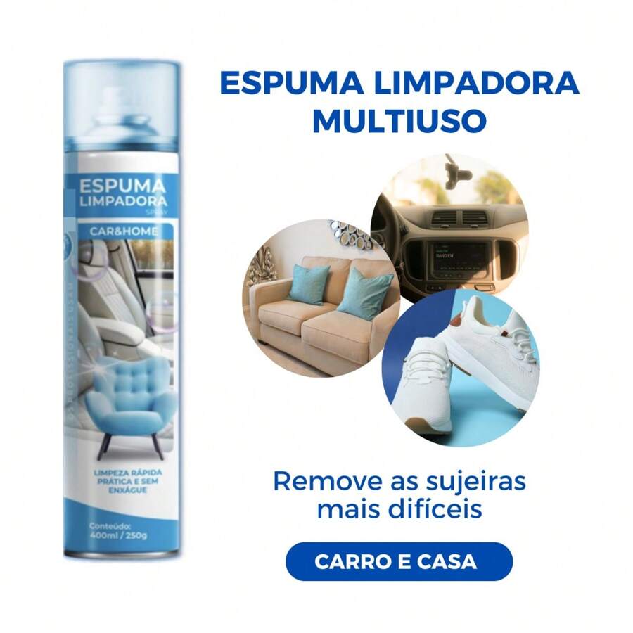 Magic Foam Dry Upholstery Cleaner Spray Ideal For Sofa Chair Carpet Mattress And Car Seat - trắng - Xem 1