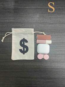 1 pièce Sac à argent en canevas pour fête, sac à argent de déguisement avec signe du dollar, sacs à argent de 20 x 17 cm pour faveur de fête, braquage de banque, pirate, cowboy, thème de fête déguisée