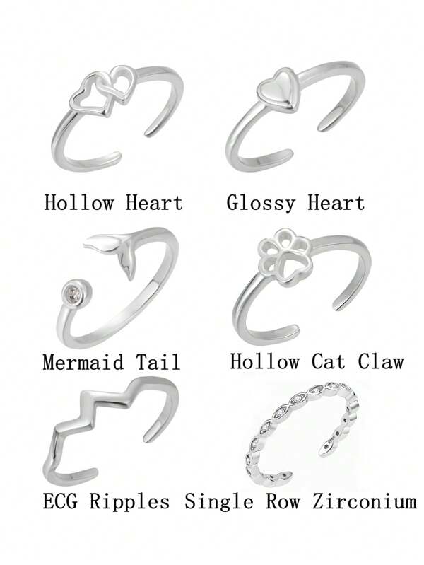 قطعة واحدة خاتم إصبع القدم قابل للتعديل من الفضة الإسترليني عيار 925 مع علبة هدية، أناقة وتنوع في الأساليب مناسب للمواعدة وإهداء الهدايا والعطلات الشاطئية للفتيات