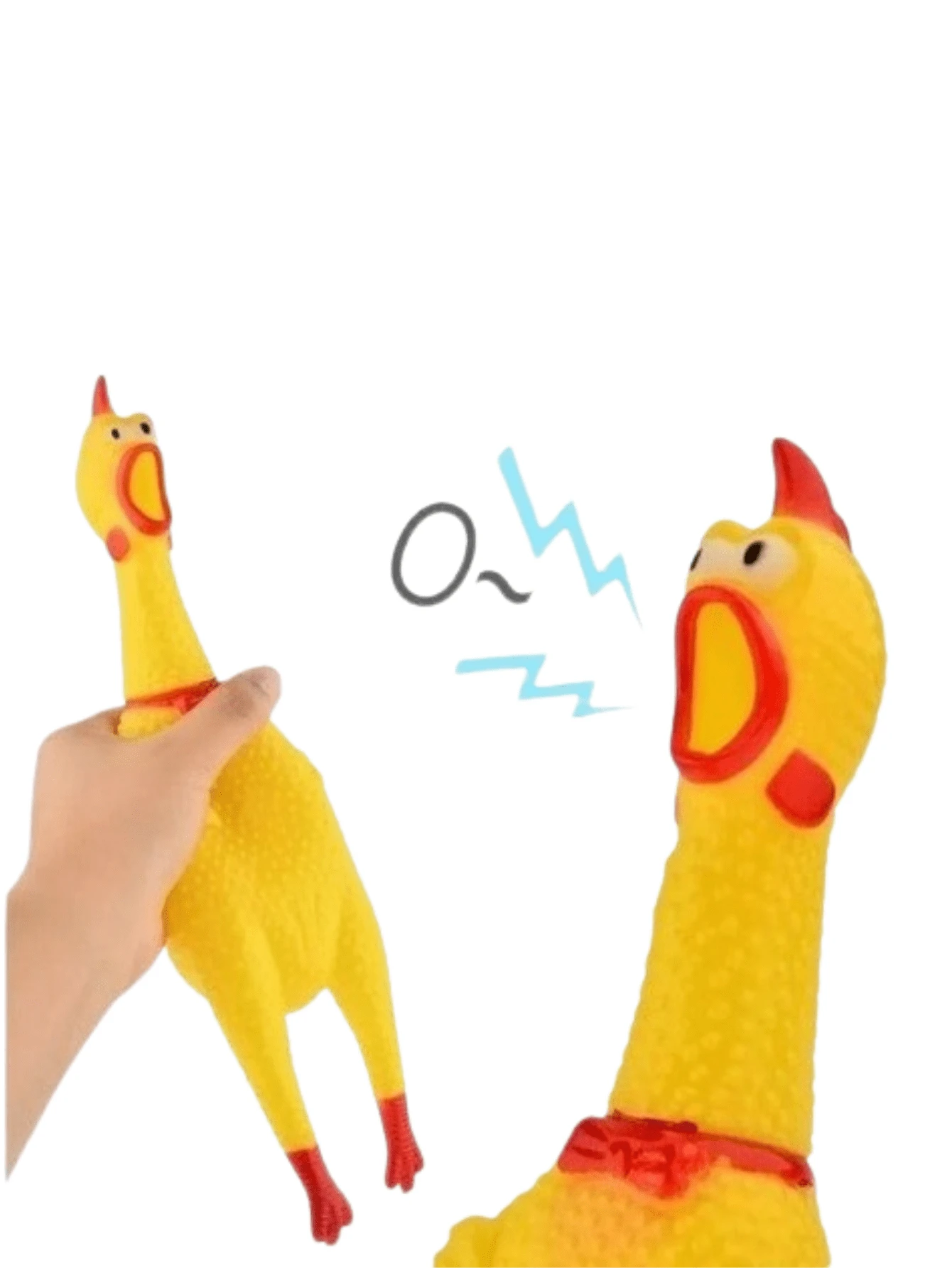 Rubber Chicken Dog Toy With Sound Chicken Bite 41 Cm | SHEIN UK