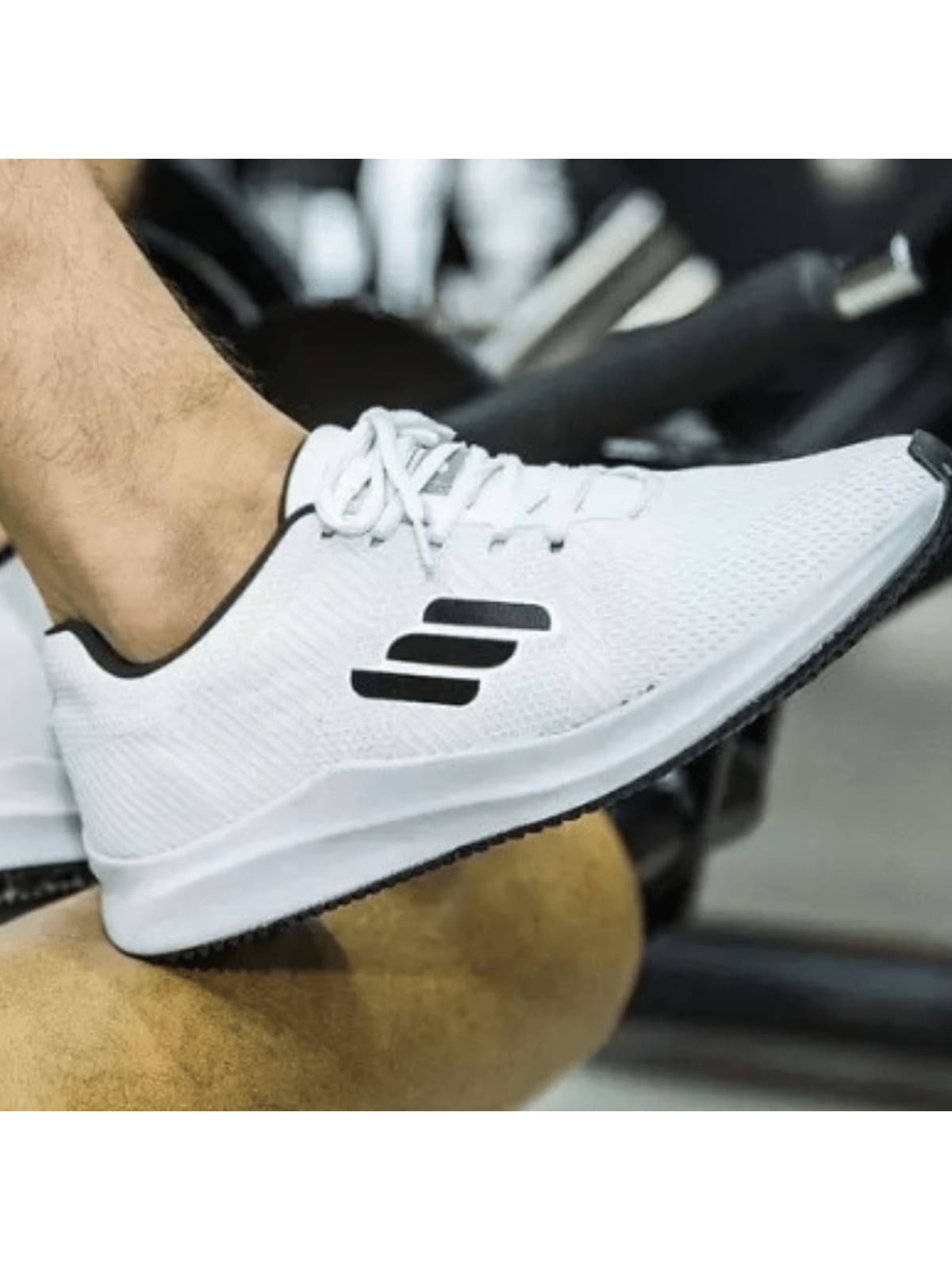 O2X Zoom Fitness Men's Gym Shoes Super Comfortable - 白色 - 查看 1