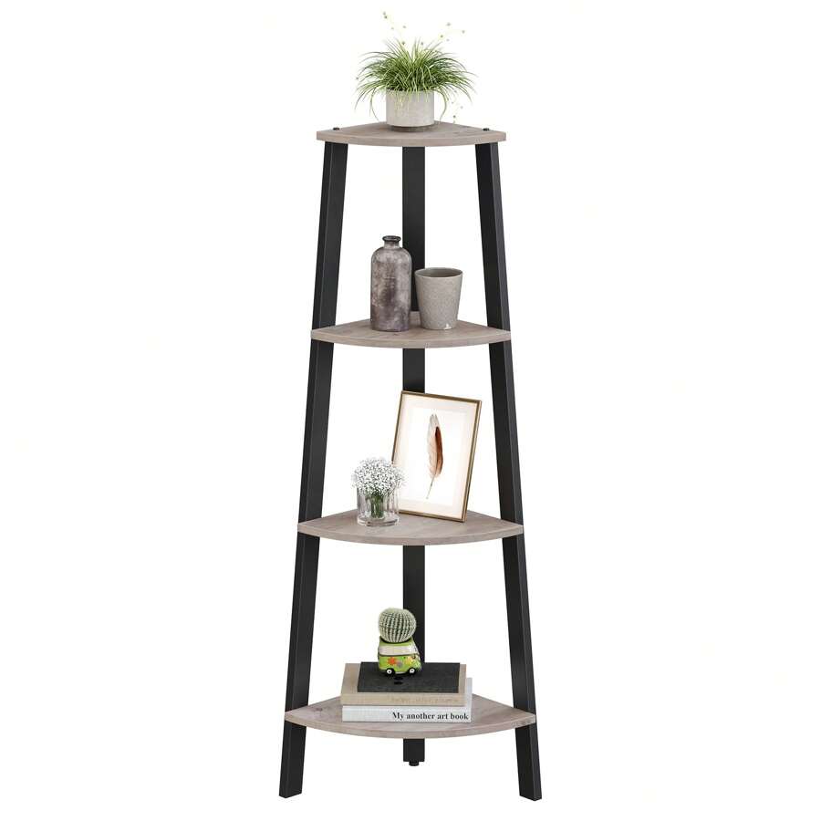 VASAGLE Corner Shelves - 灰色 - 查看 1